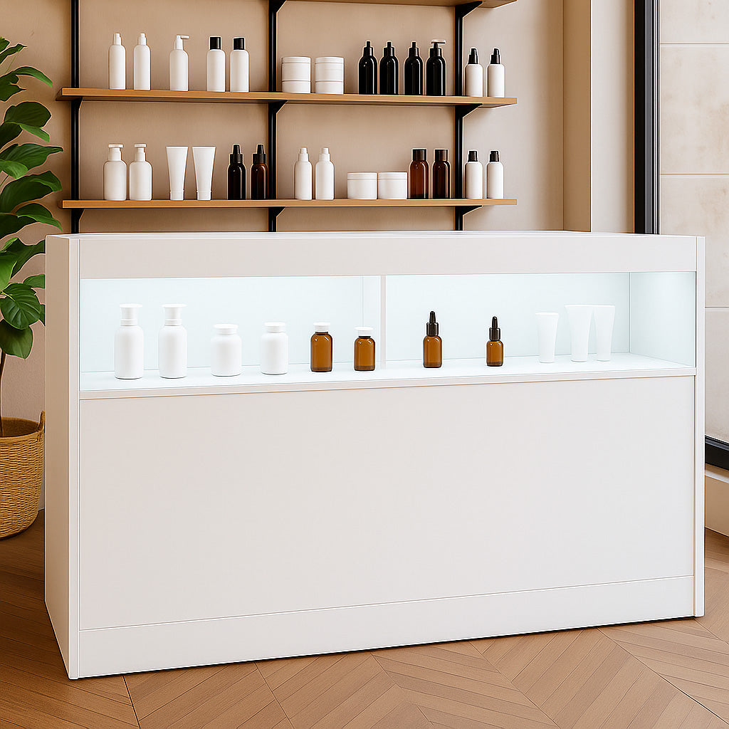 Bancone da Negozio LED B1500 – Bianco