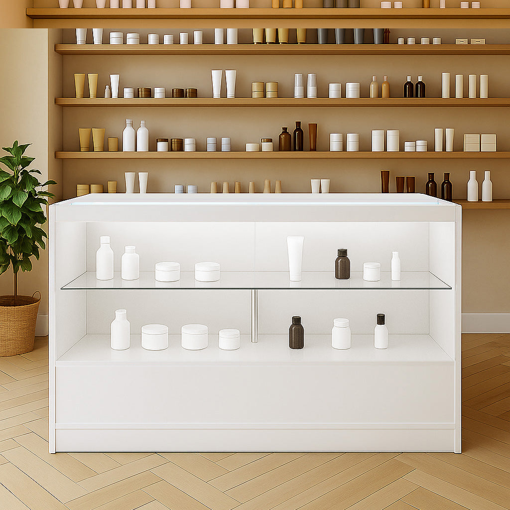 Bancone da Negozio LED C1500 – Bianco