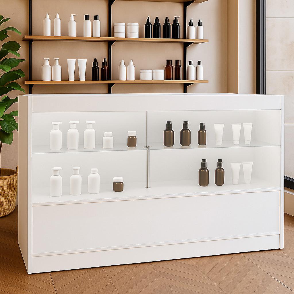 Bancone da Negozio LED C1500 – Bianco