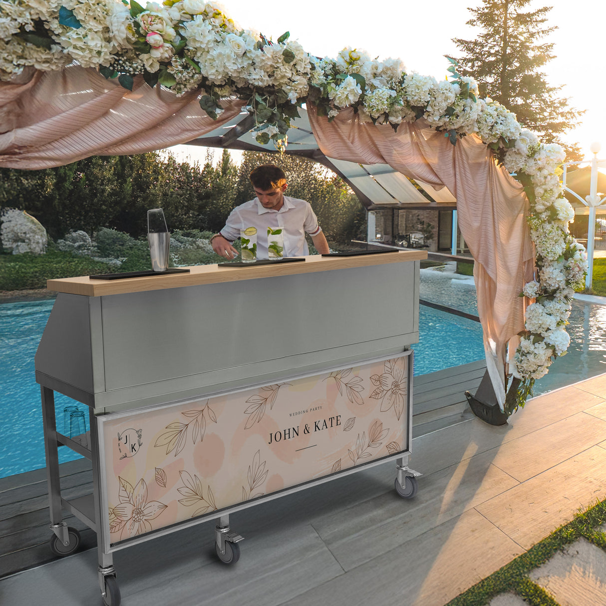 Postazione Mobile da Cocktail