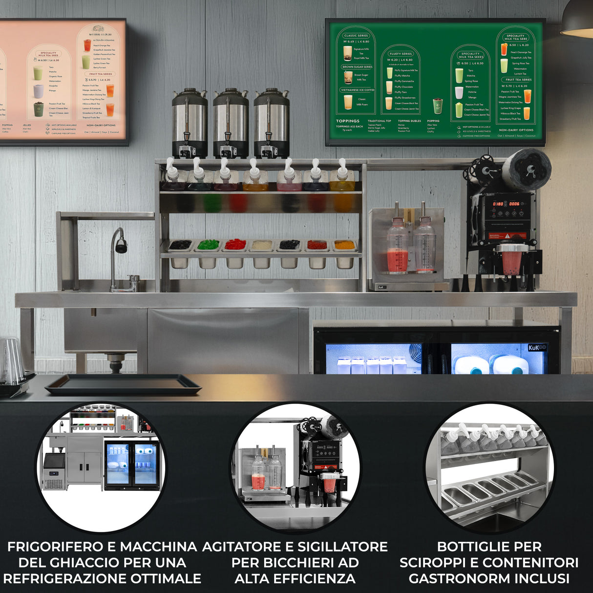 Postazione Professionale Bubble Tea – Pacchetto Ultimate