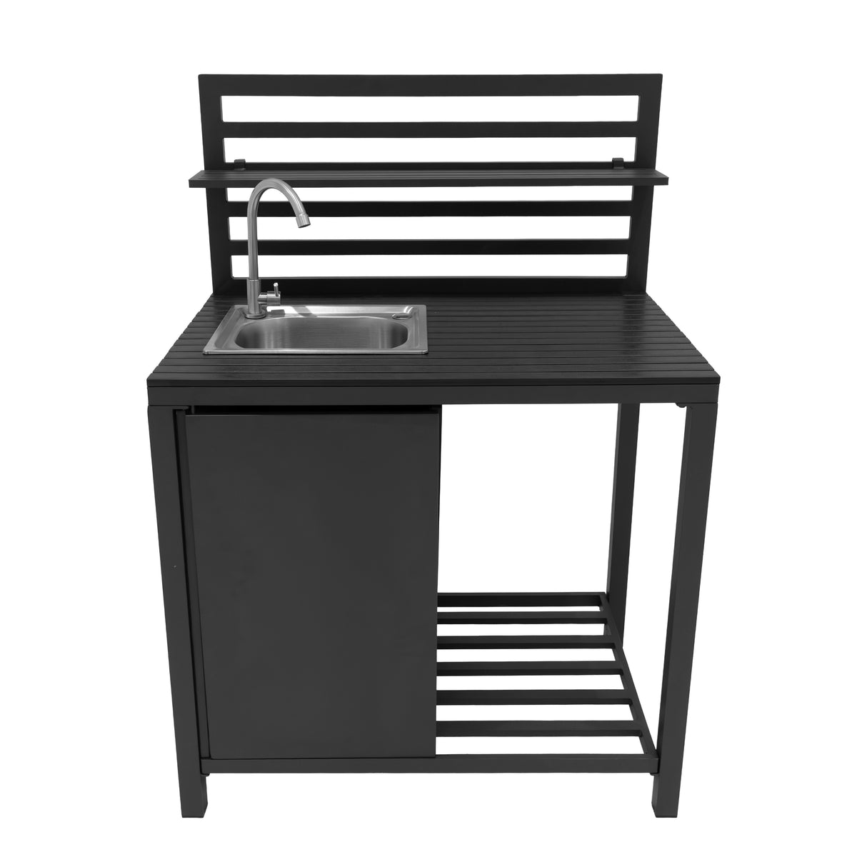 Set Cucina da Esterno in Alluminio 3 Pezzi