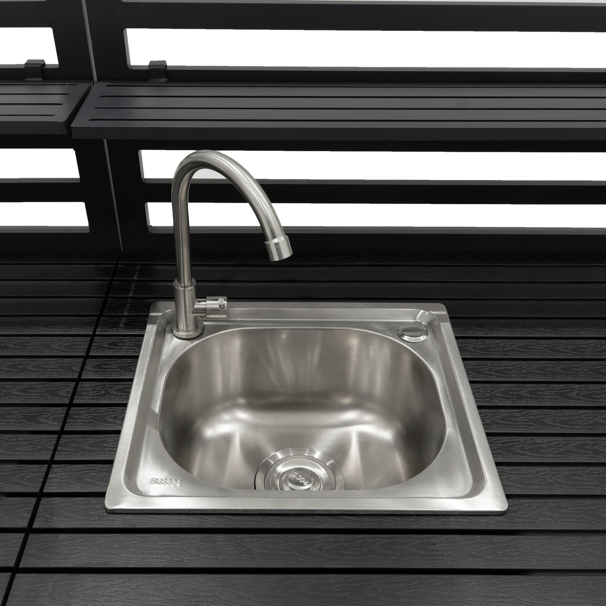 Set Cucina da Esterno in Alluminio 3 Pezzi