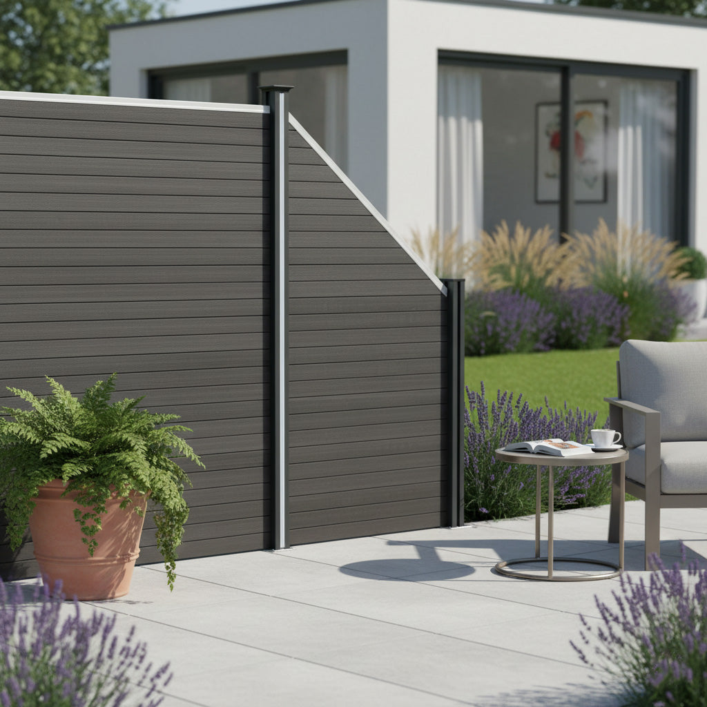 Pannello Recinzione Angolare - Grigio