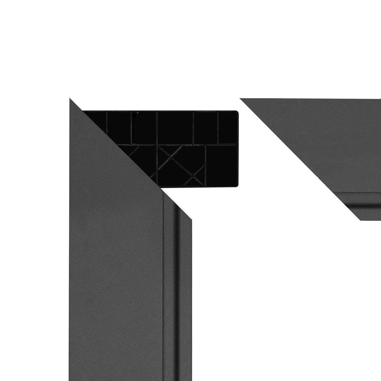 Porta da giardino in pannello ecolegno marrone, con angoli ben definiti e superficie liscia, ideale per esterni eleganti e sostenibili