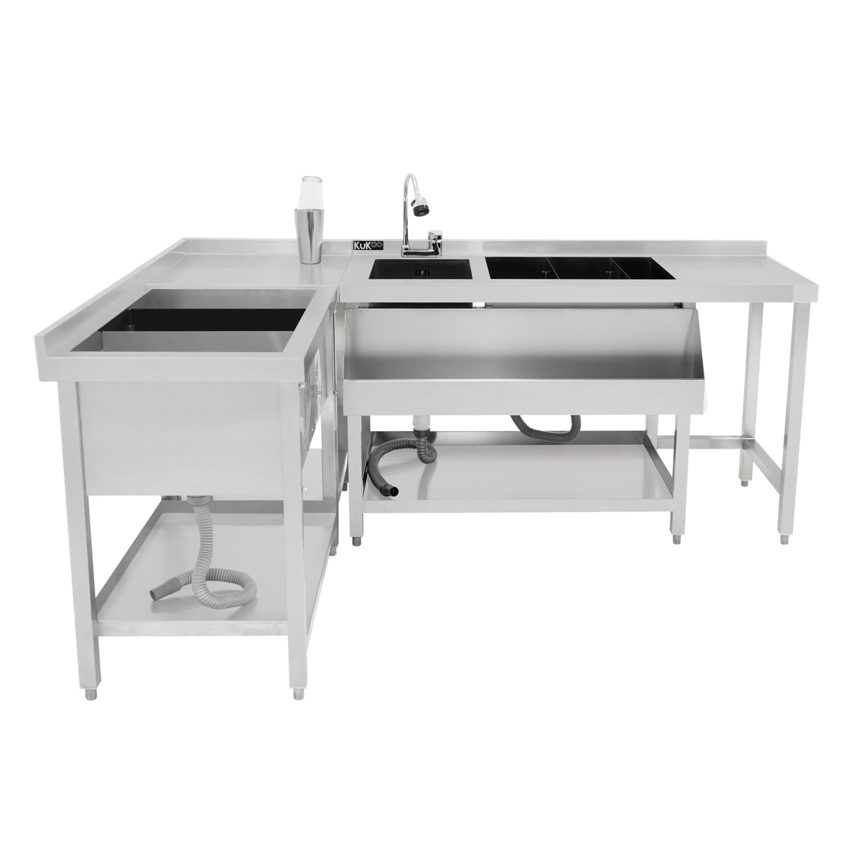 Postazione Modulare da Cocktail con Pozzo Ghiaccio