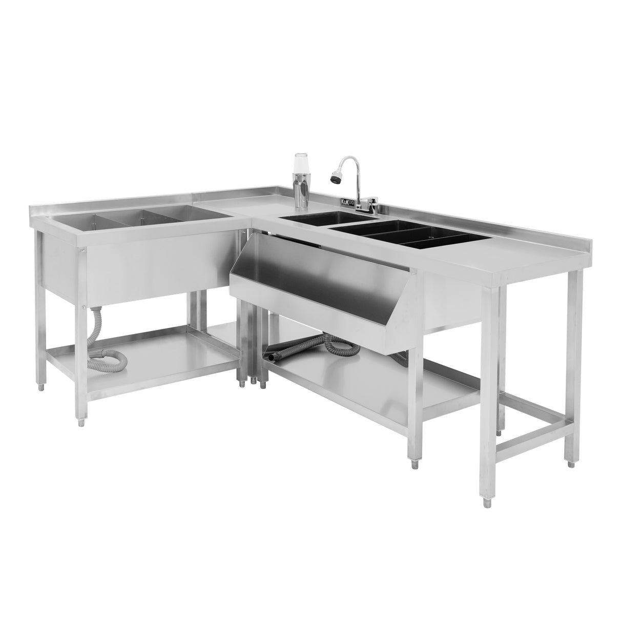 Postazione Modulare da Cocktail con Pozzo Ghiaccio