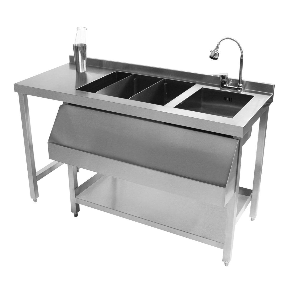 Postazione Modulare da Cocktail con Pozzo Ghiaccio