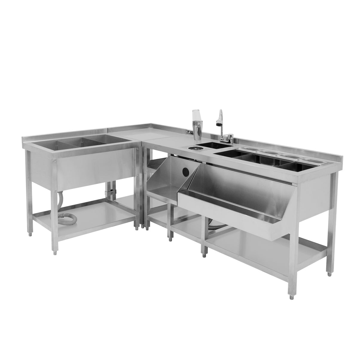 Postazione Deluxe da Cocktail Modulare con Pozzo Ghiaccio