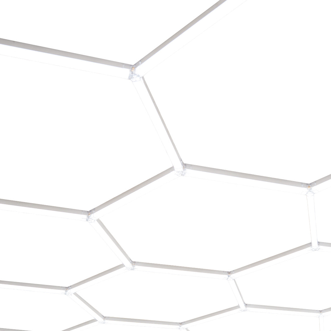 Sistema di Illuminazione LED Esagonale x10 con Cornice