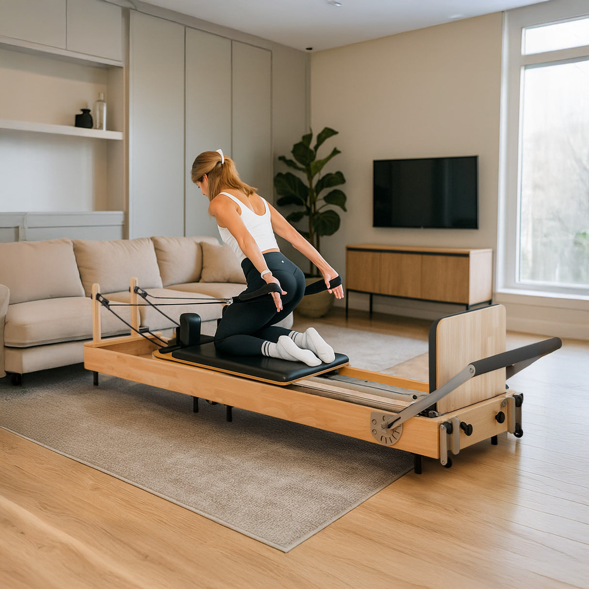 Macchina Pilates Reformer - Rovere