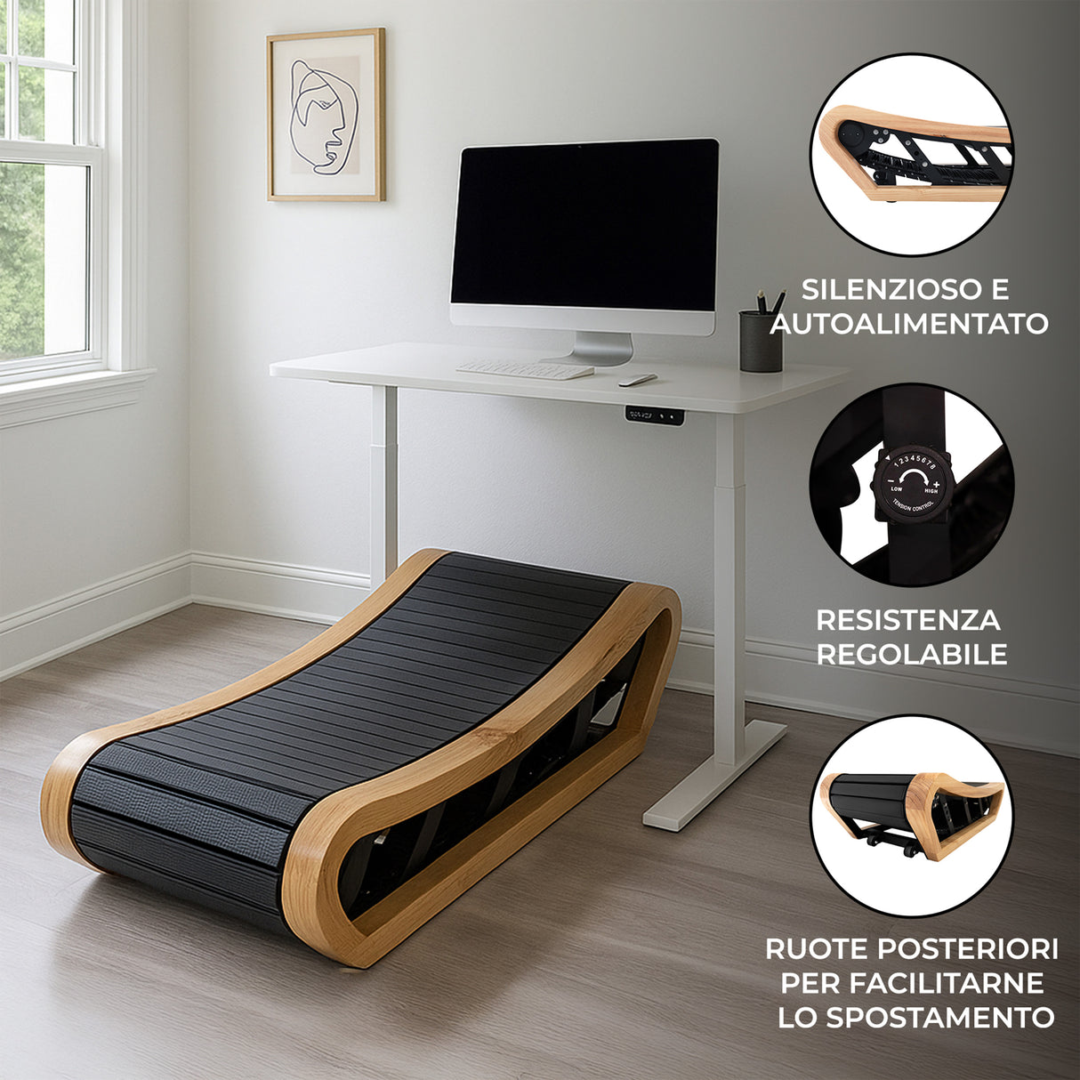 Tapis Roulant Curvo – Rovere Chiaro