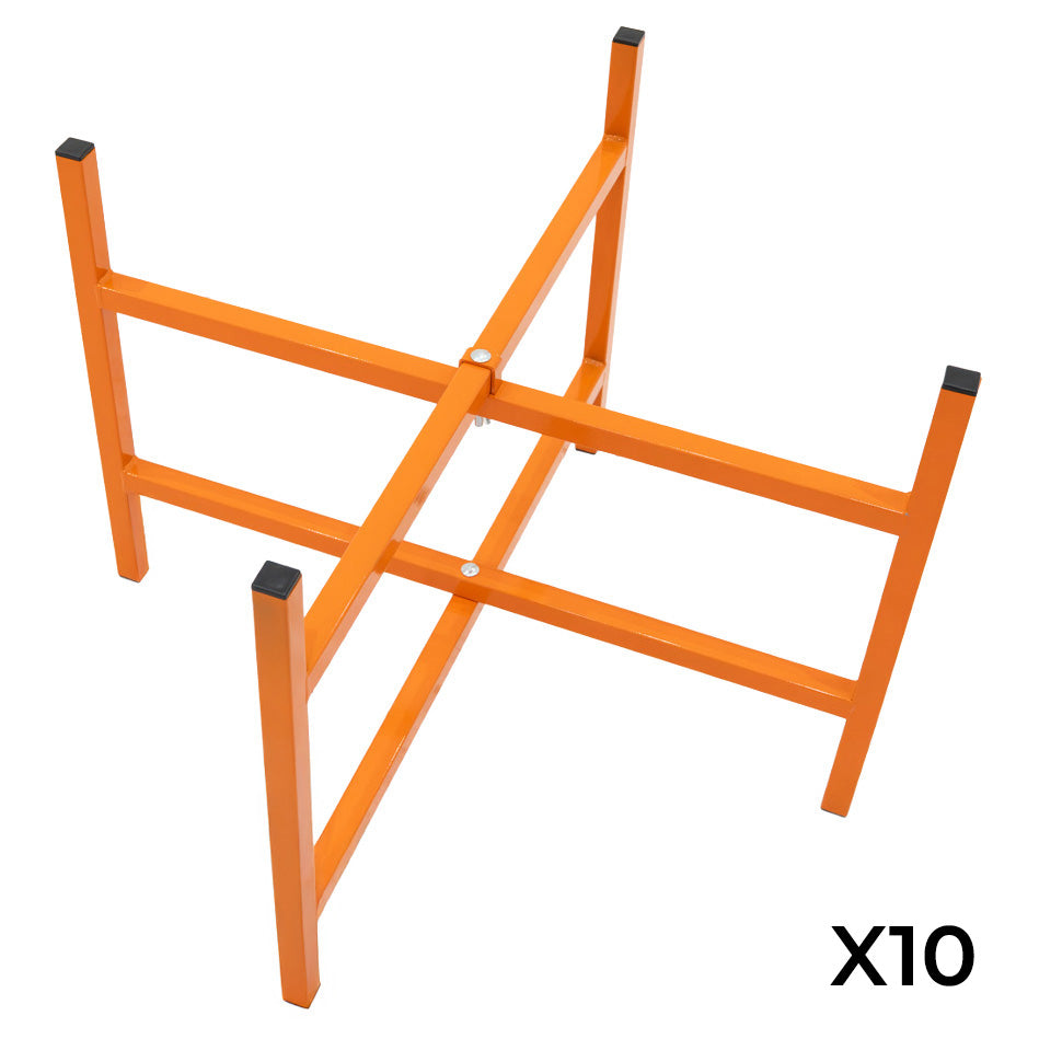 Cavalletti Porta Malta x10 – Altezza 500 mm in Acciaio Pieghevole