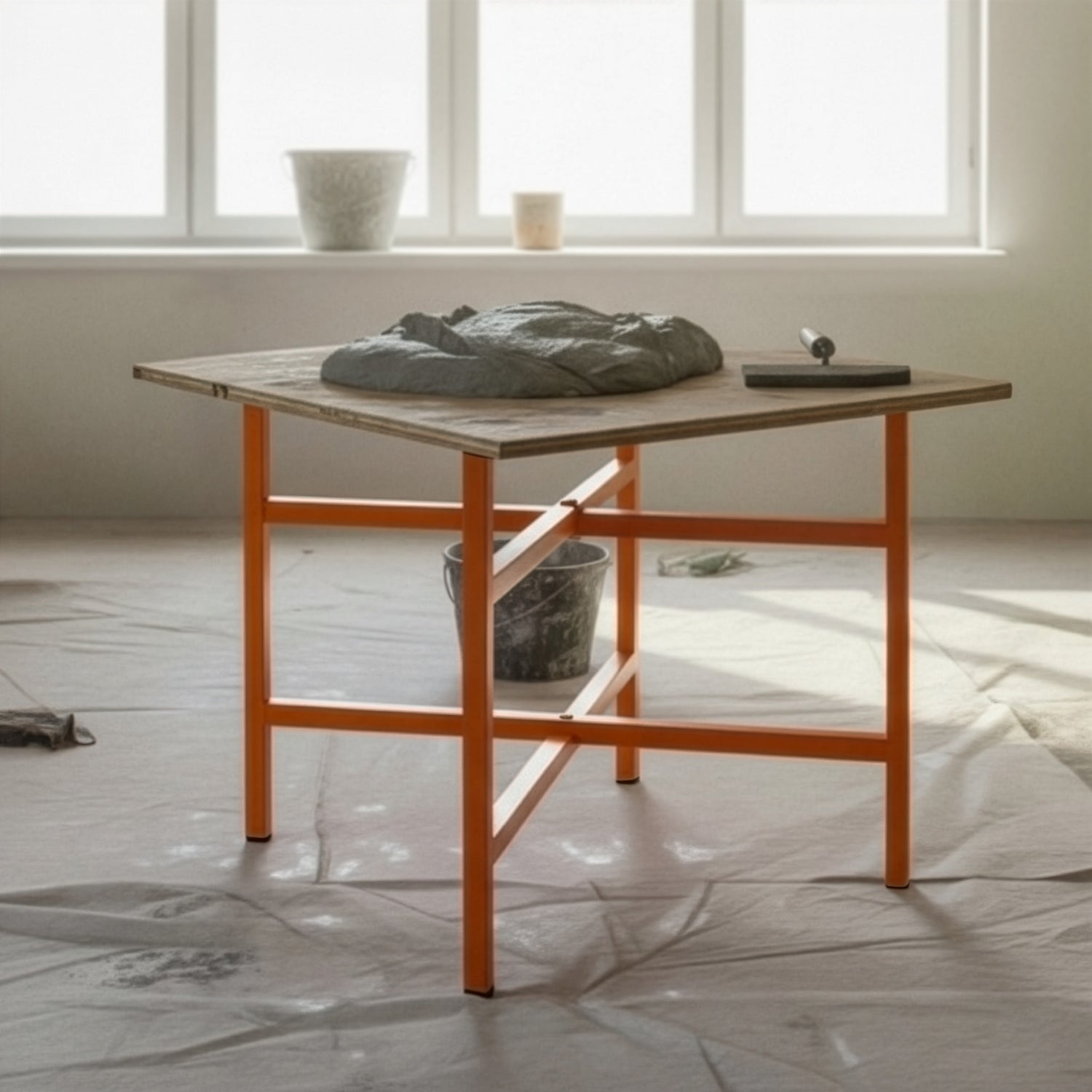 Cavalletti Porta Malta x10 – Altezza 500 mm in Acciaio Pieghevole