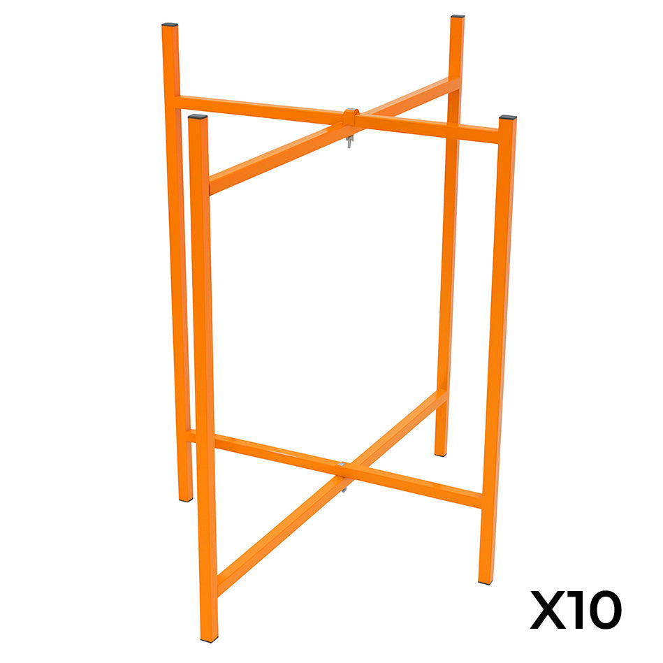 Cavalletti Porta Malta x10 – Altezza 750 mm in Acciaio Pieghevole