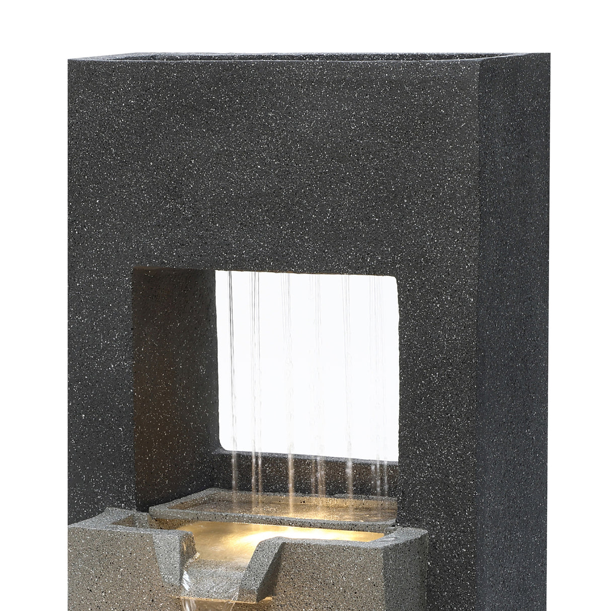 Fontana da Giardino Elettrica LED Pompa Cascade Springs