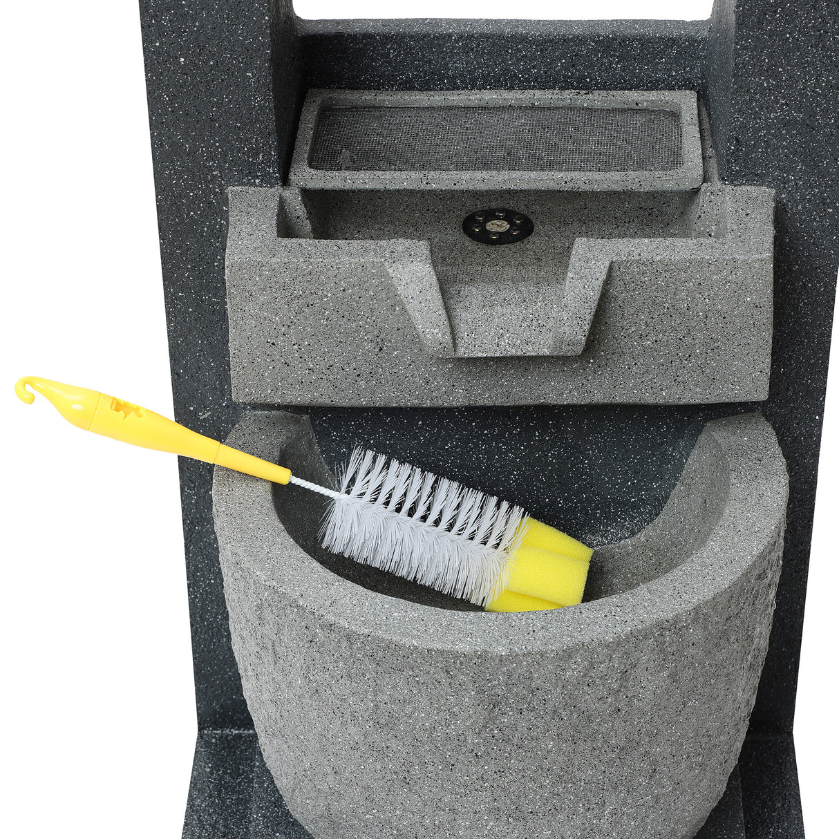 Fontana da Giardino Elettrica LED Pompa Cascade Springs