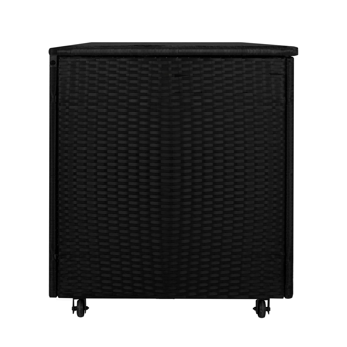 Box Contenitore in Rattan 700L per Cuscini - Nero