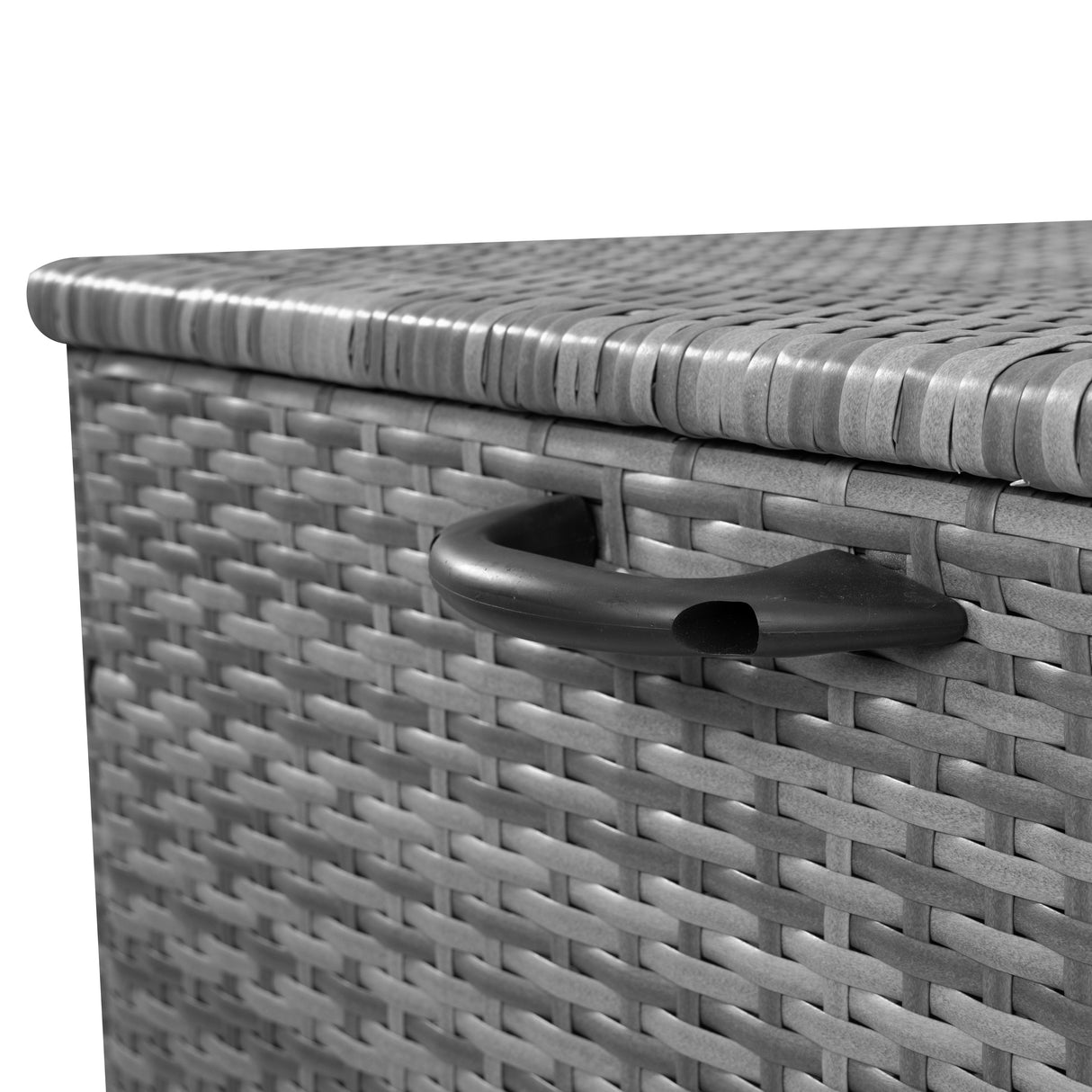 Box Contenitore in Rattan 700L per Cuscini - Grigio