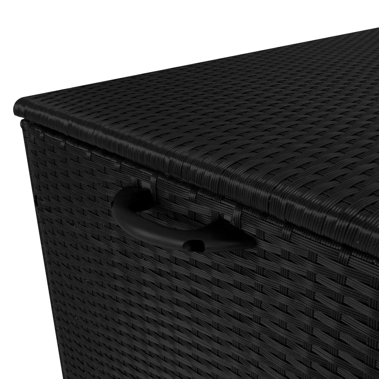 Box Contenitore in Rattan 996L per Cuscini - Nero