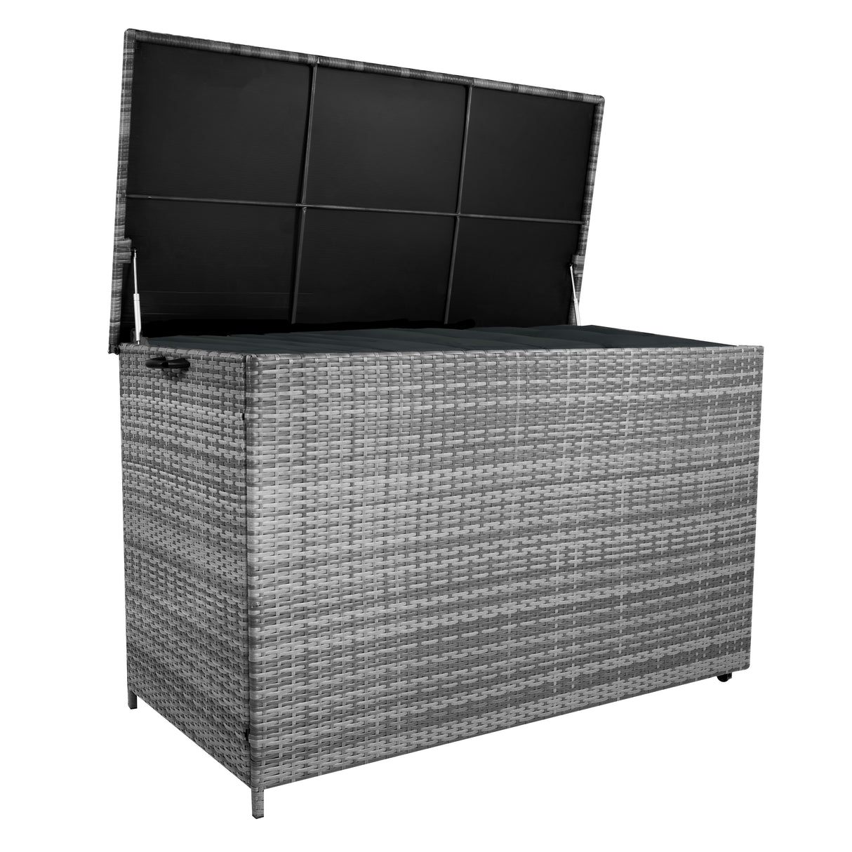 Box Contenitore in Rattan 996L per Cuscini - Grigio