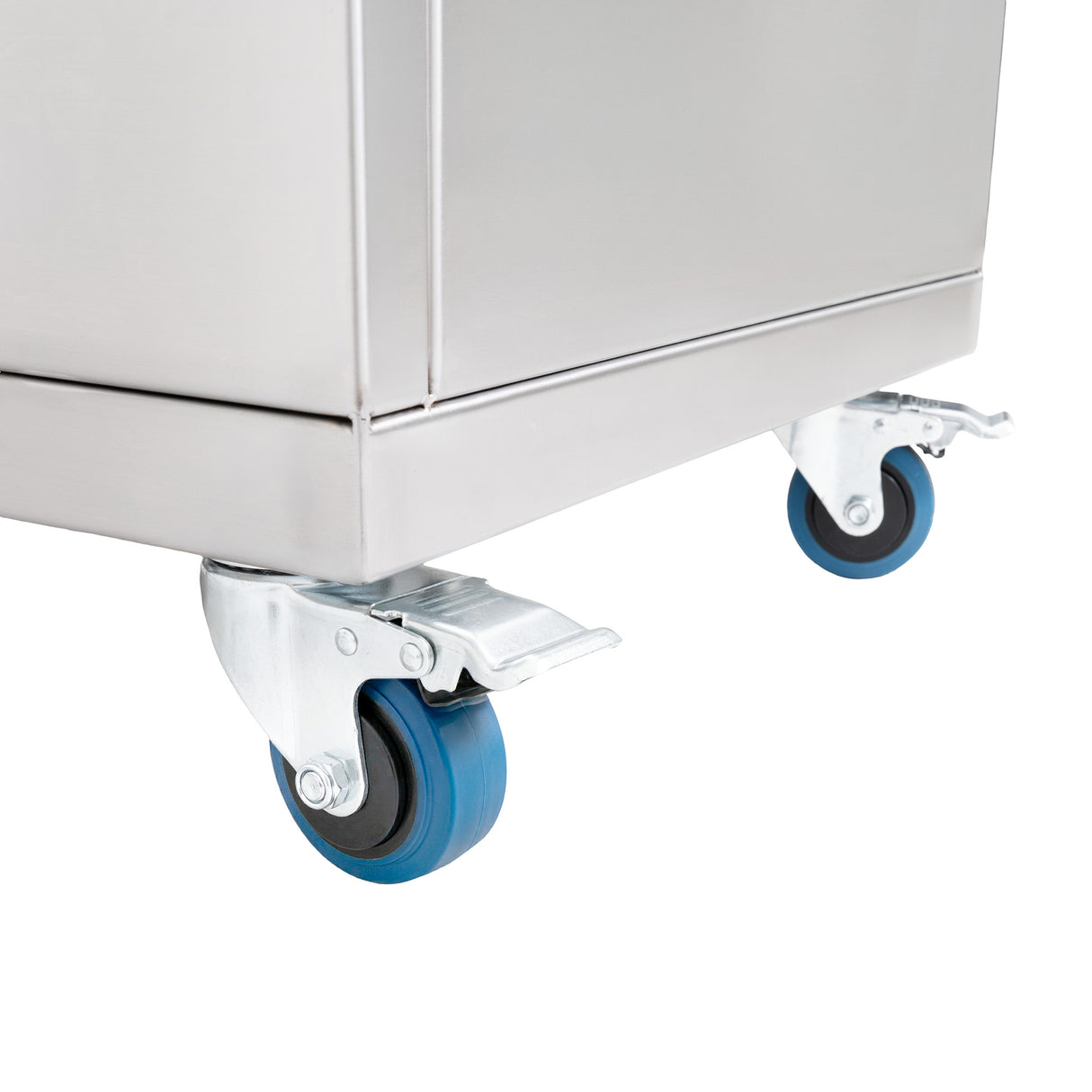 Postazione Bar Cocktail Mobile con Carrello Portaghiaccio 109L
