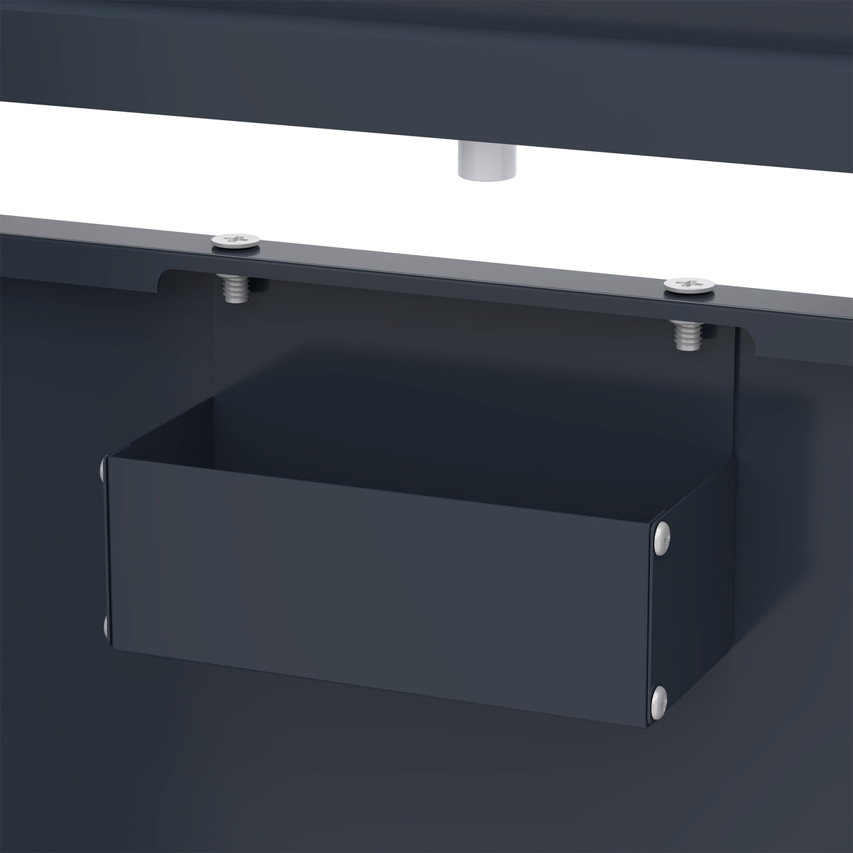 Copribidone Singolo 240L Acciaio Zincato Antracite Effetto Legno