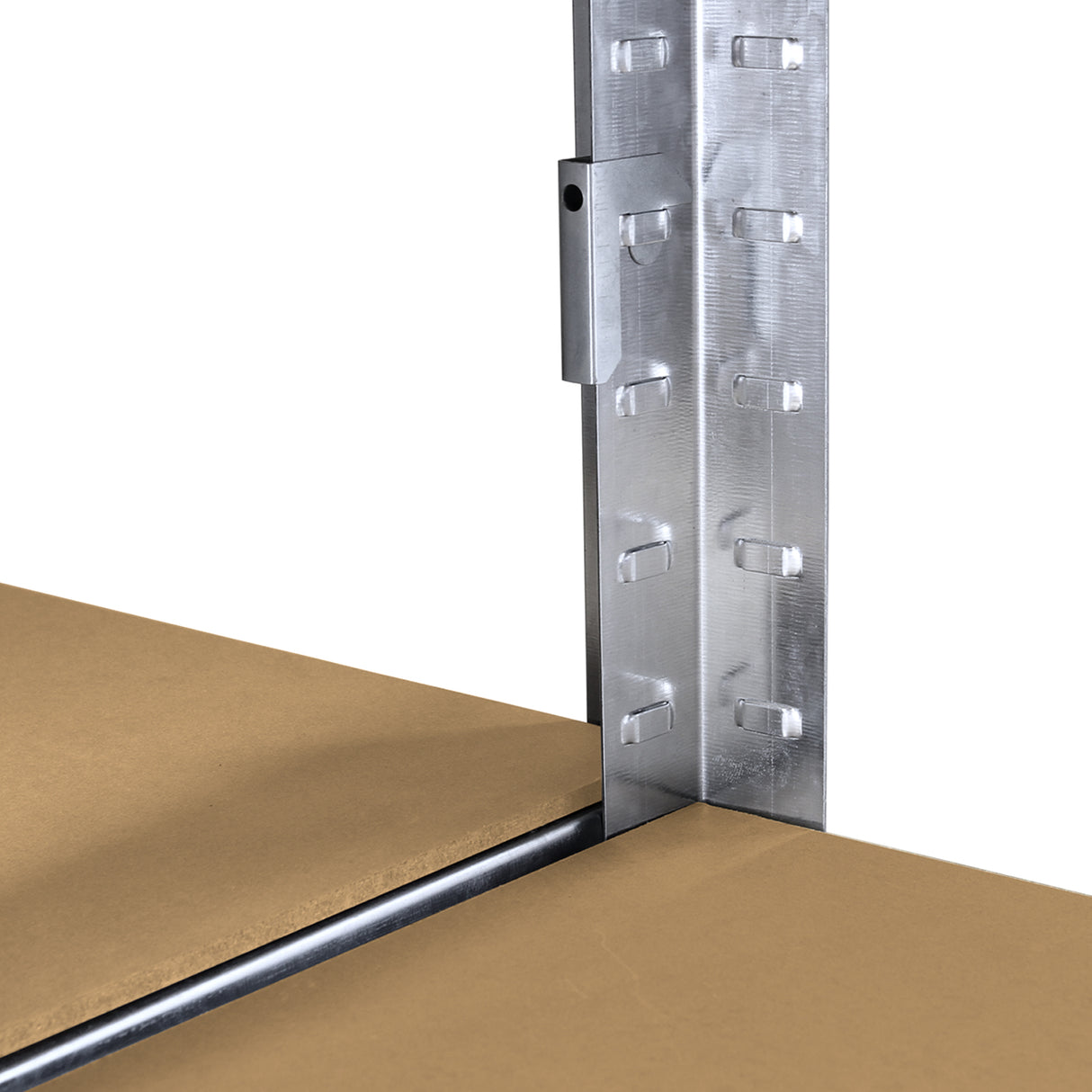 6 Connettori in Acciaio Galvanizzato per Scaffali Galwix