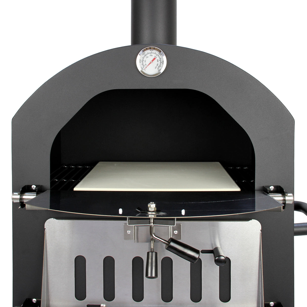 Forno Multifunzione KuKoo per Pizza, Carne e Pesce in Acciaio Con Pala per Pizza e Cutter