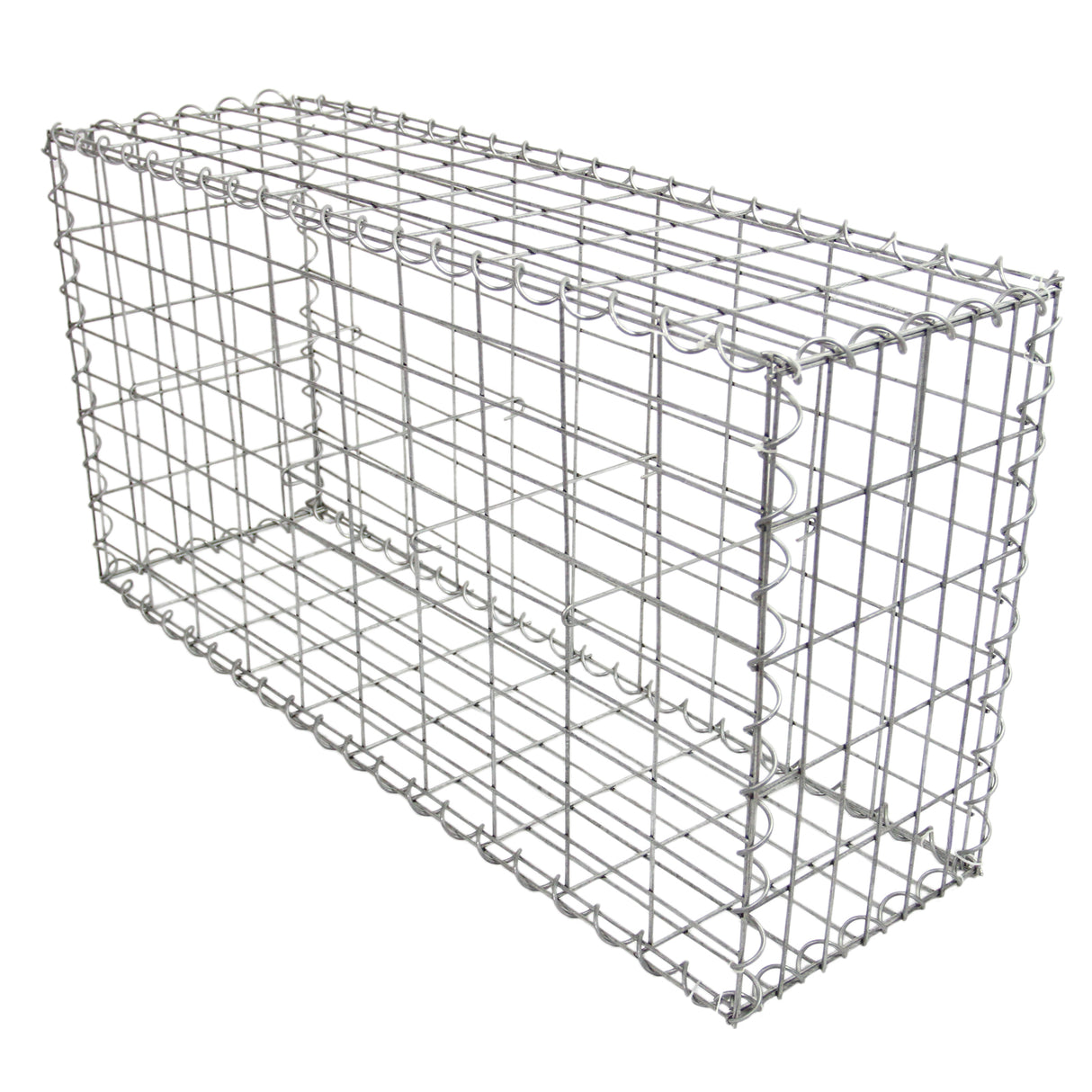 3 Gabbioni per Sassi e Legna da Giardino e da Esterno 100cm x 50cm x 30cm