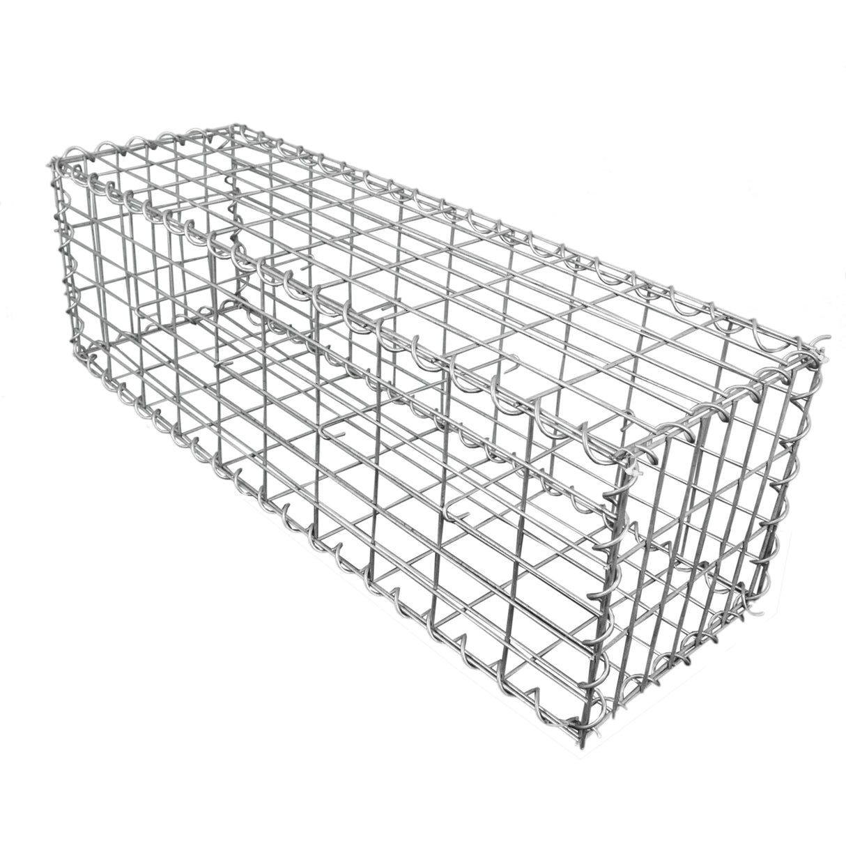 6 Gabbioni per Sassi e Legna da Giardino e da Esterno 100cm x 30cm x 30cm