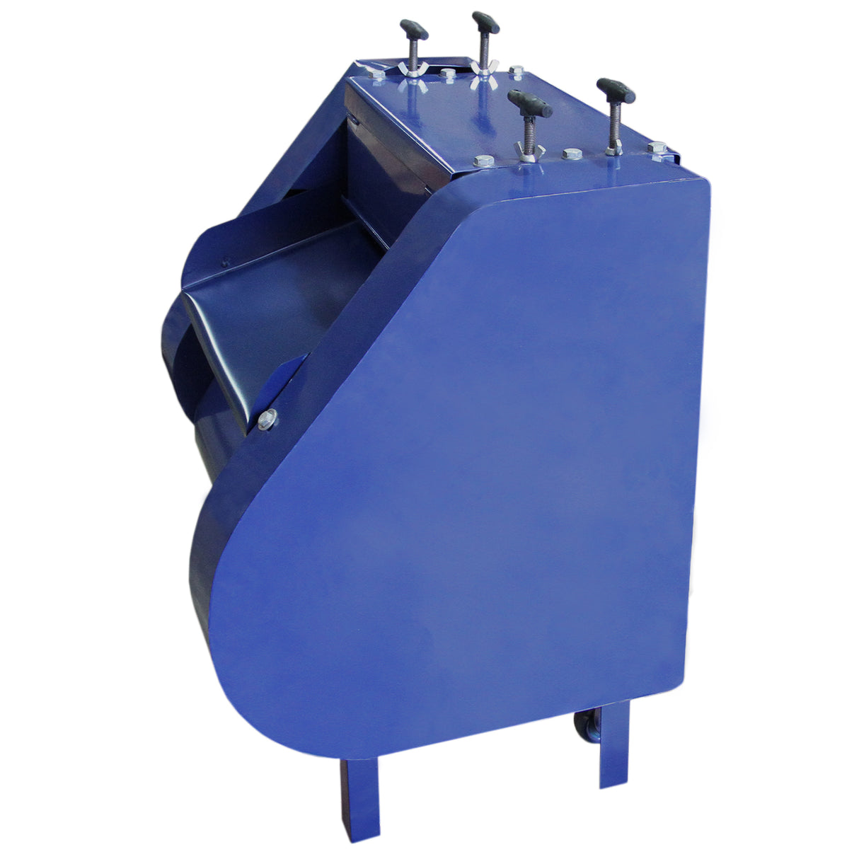 Spella cavi automatica T-Mech 55mm, struttura in metallo blu, manopole nere, design compatto e funzionale per lavori elettrici