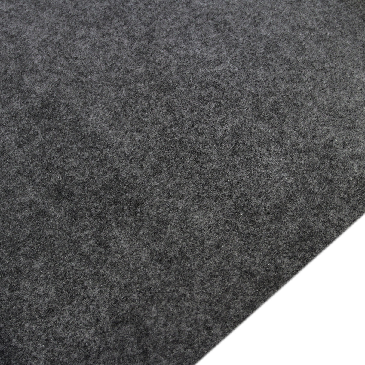Tappezzeria grigio scuro in feltro per camper, con superficie morbida e texture uniforme, ideale per rivestimenti interni di veicoli