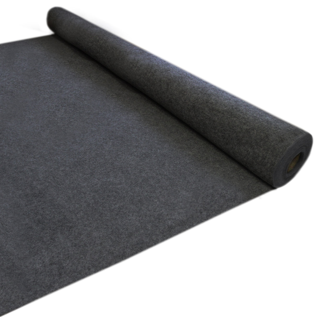 Tappezzeria grigio scuro in rotolo, morbida e resistente, ideale per camper e furgoni, con superficie uniforme e texture feltrosa