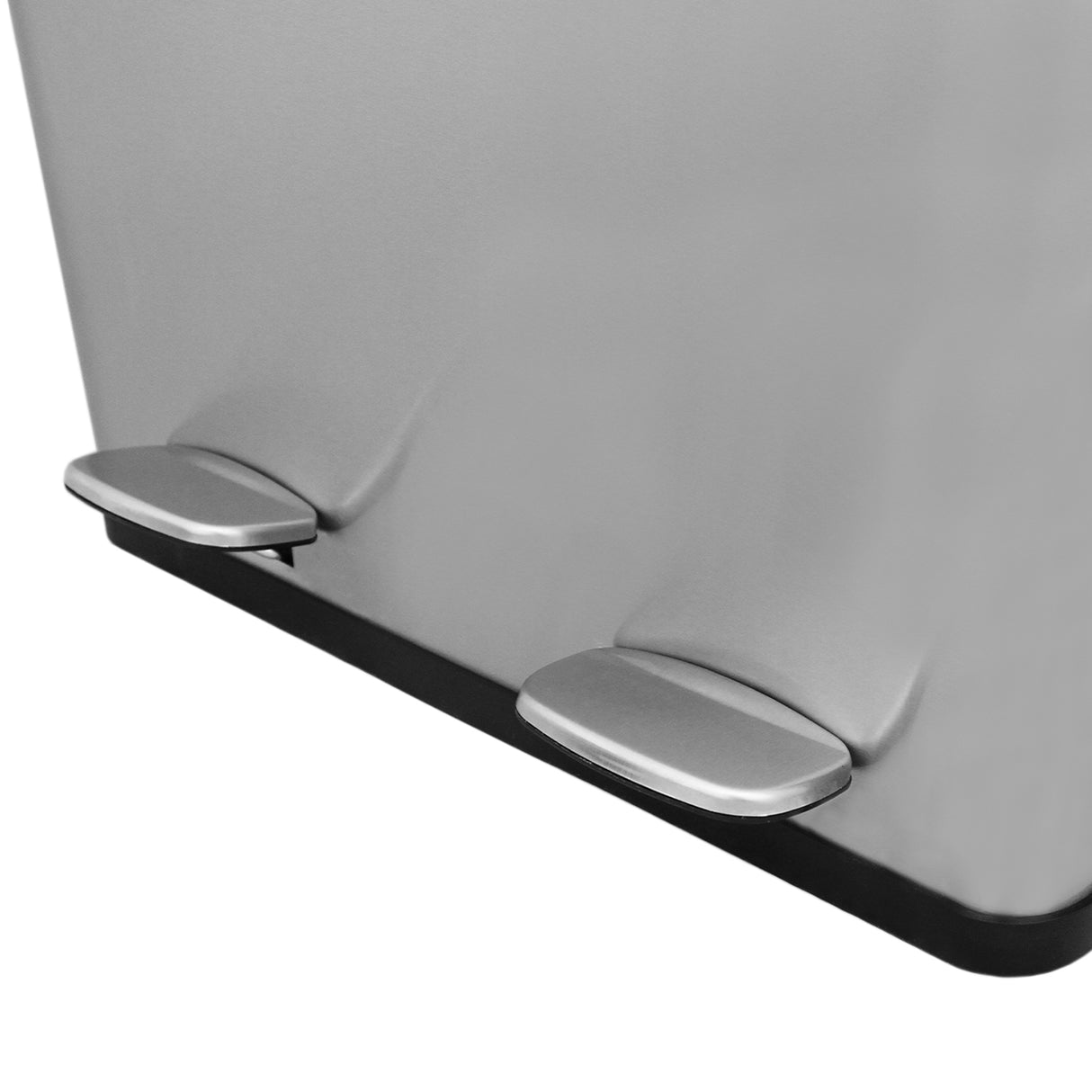 Pattumiera a due compartimenti, 60 Litri - Acciaio