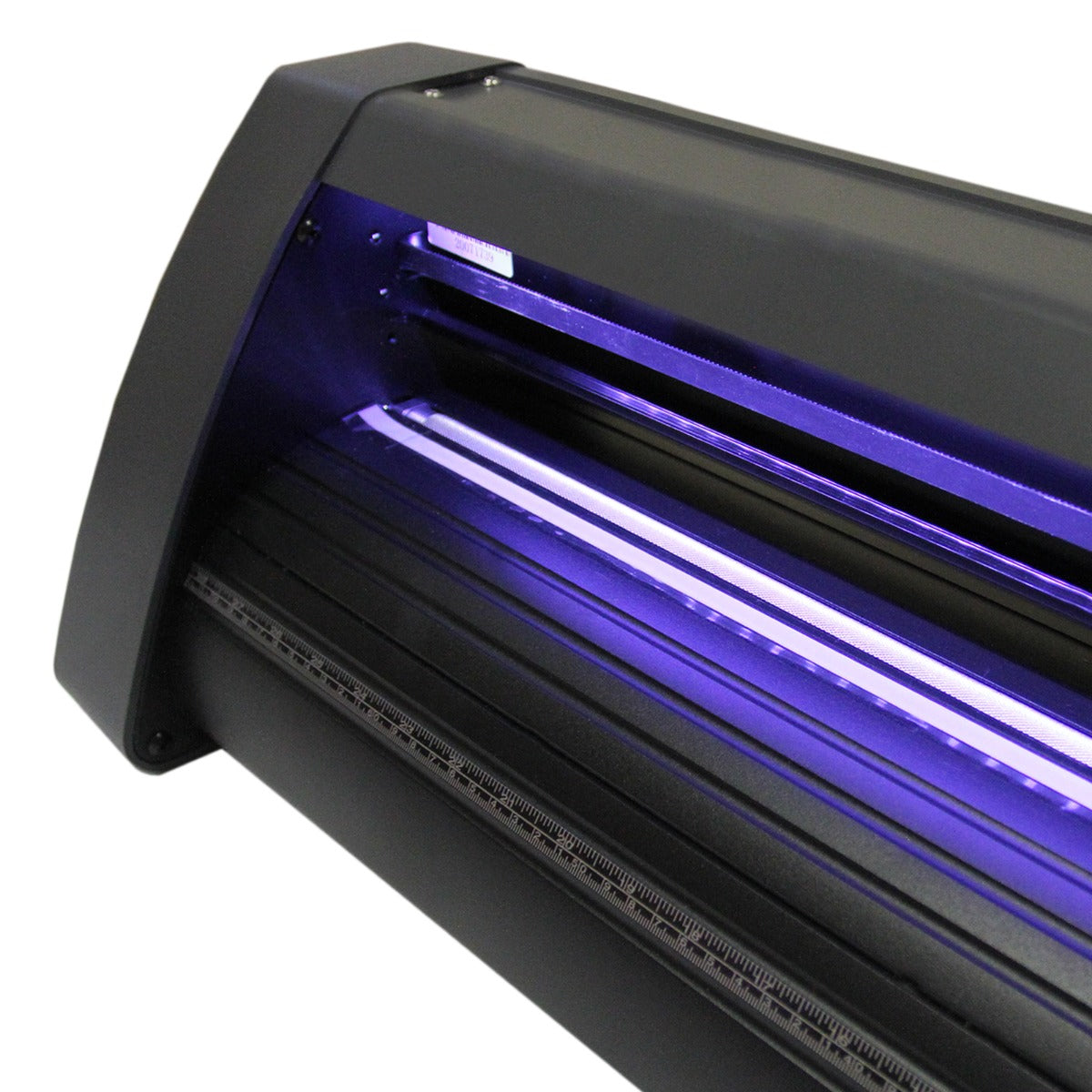 Taglierina per vinile da 1350 mm con guida luminosa a LED, struttura nera elegante e superficie liscia per precisione nella lavorazione