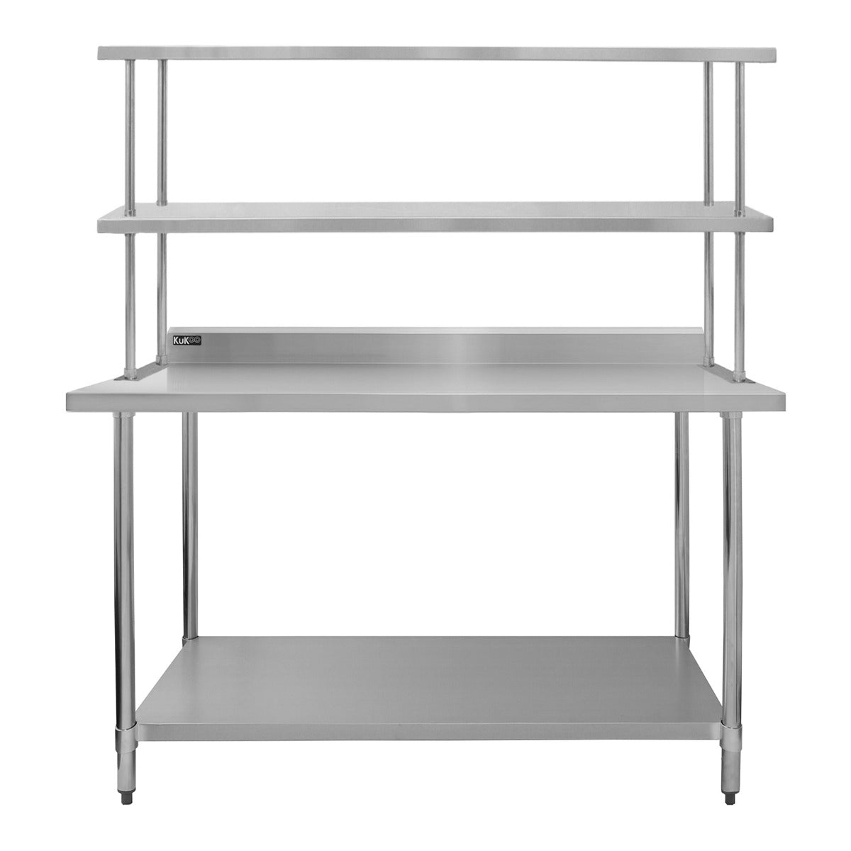Set Tavolo e Ripiano da Cucina Ristorante KuKoo, Mensola Doppia - 150cm