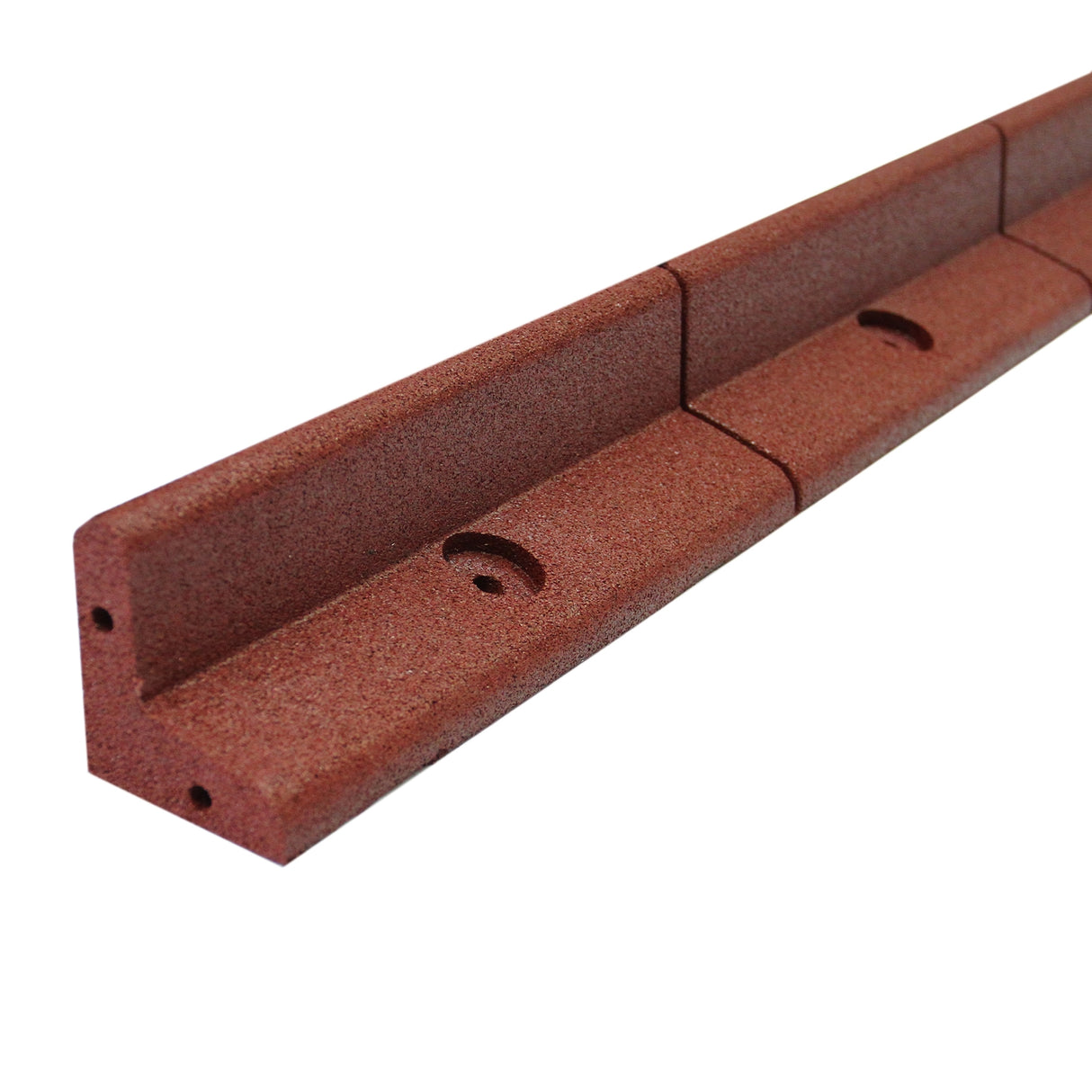Bordatura da giardino flessibile in terracotta, lunga 1.2m, con superficie ruvida e scanalature per un facile montaggio, ideale per delimitare aiuole
