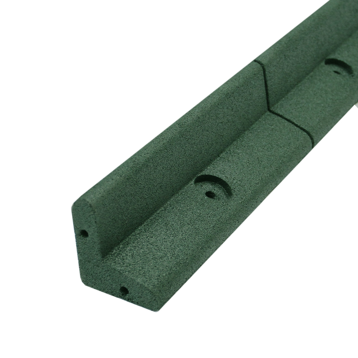 Bordatura da giardino flessibile verde di 1,2 m, realizzata in materiale resistente, con superficie ruvida e angoli smussati per un'installazione facile