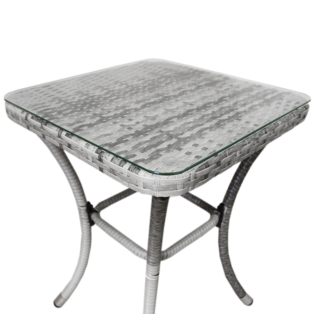 Set Bistro da Giardino Jardí in Polyrattan con 2 Poltroncine e Tavolino