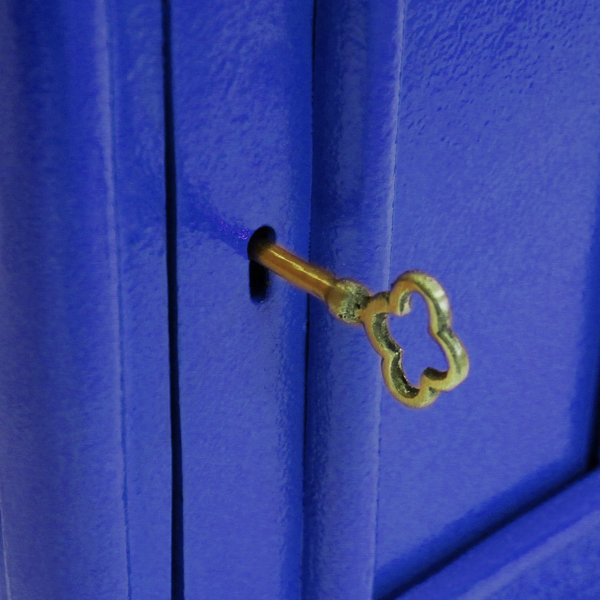 Cassetta Postale Britannica con Piedistallo - Blu