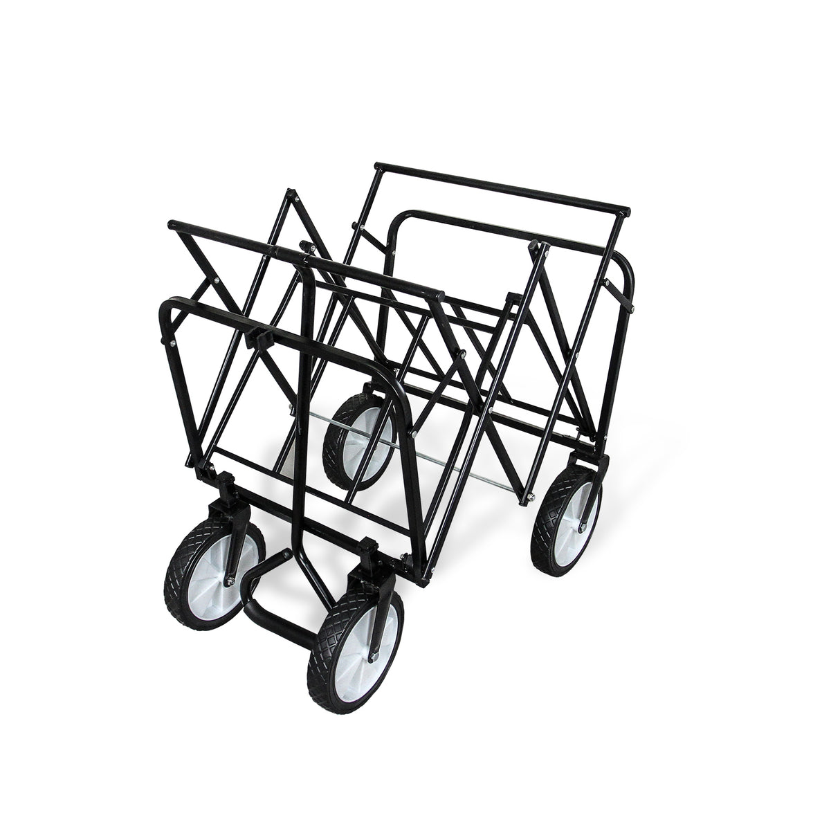 Carrello Pieghevole Fuoristrada 70kg Ruote 360° Acciaio Blu