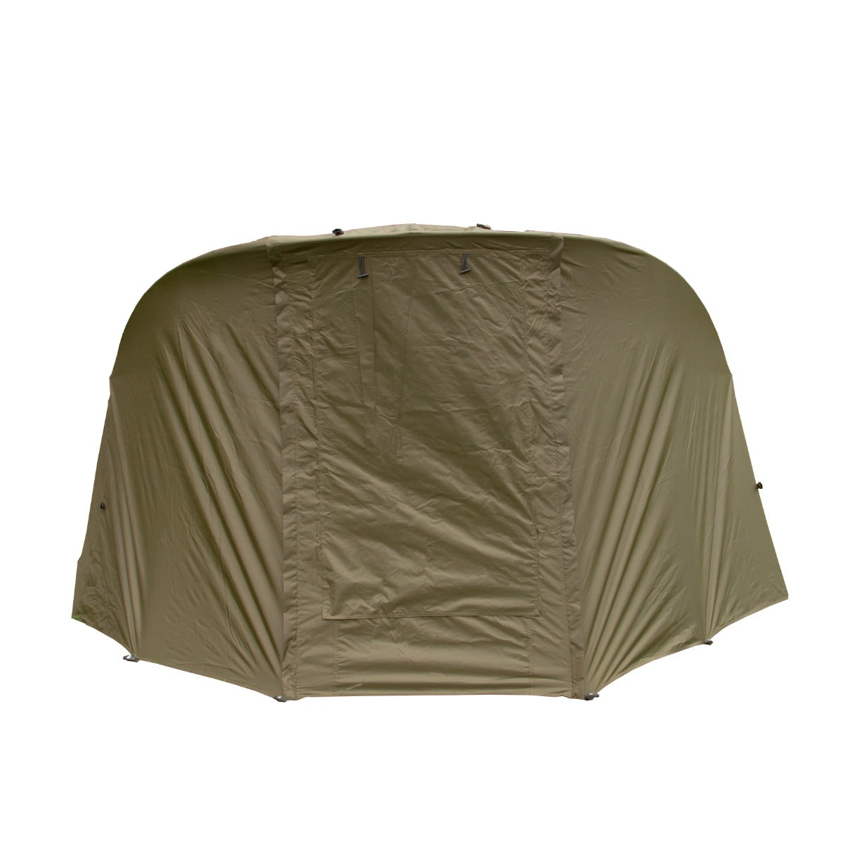 Tenda bivvy da pesca per 2 persone, colore verde oliva, struttura resistente, dimensioni 3x3 m, design spazioso e funzionale