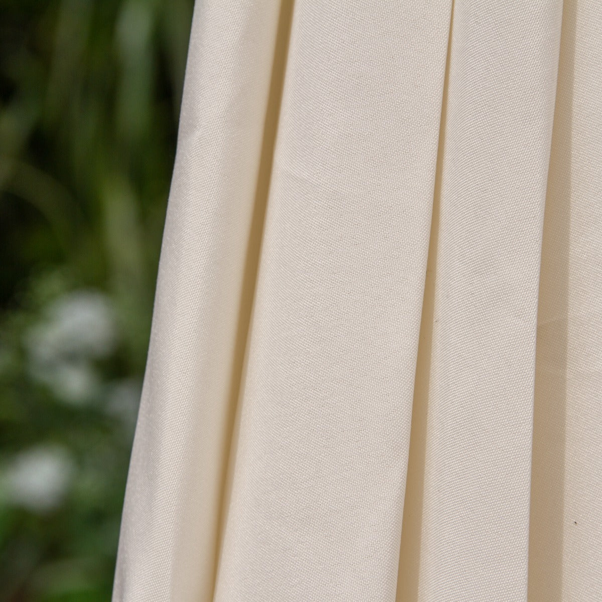 Ombrellone da Giardino Inclinabile 2.7m con LED - Crema