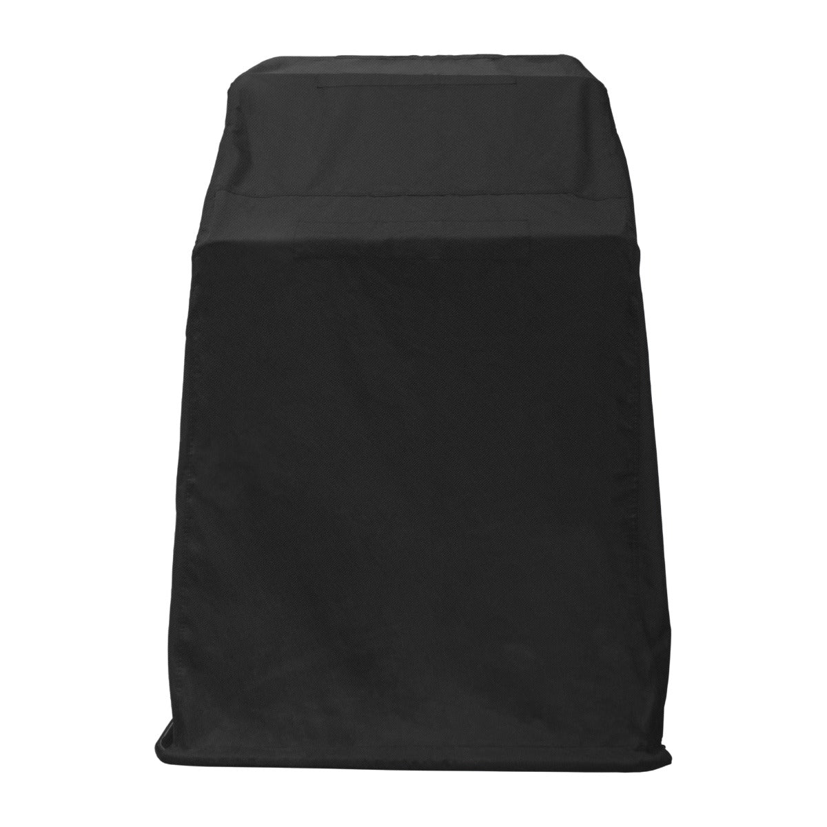 Tenda per motociclette larga di colore nero, realizzata in materiale resistente, con una forma rettangolare e superficie liscia