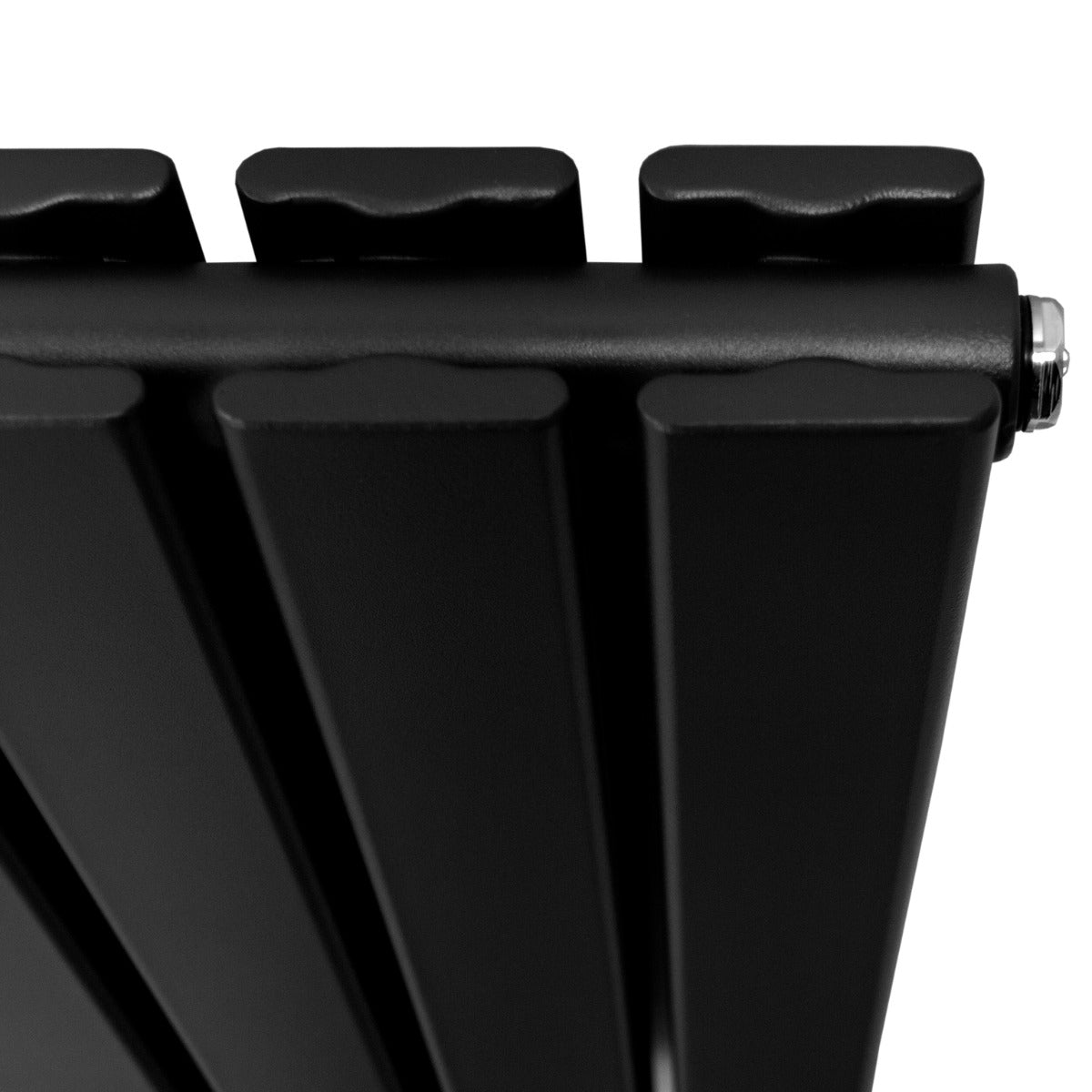 Radiatore a Elementi Piatti - Nero Opaco - 180cm x 42cm