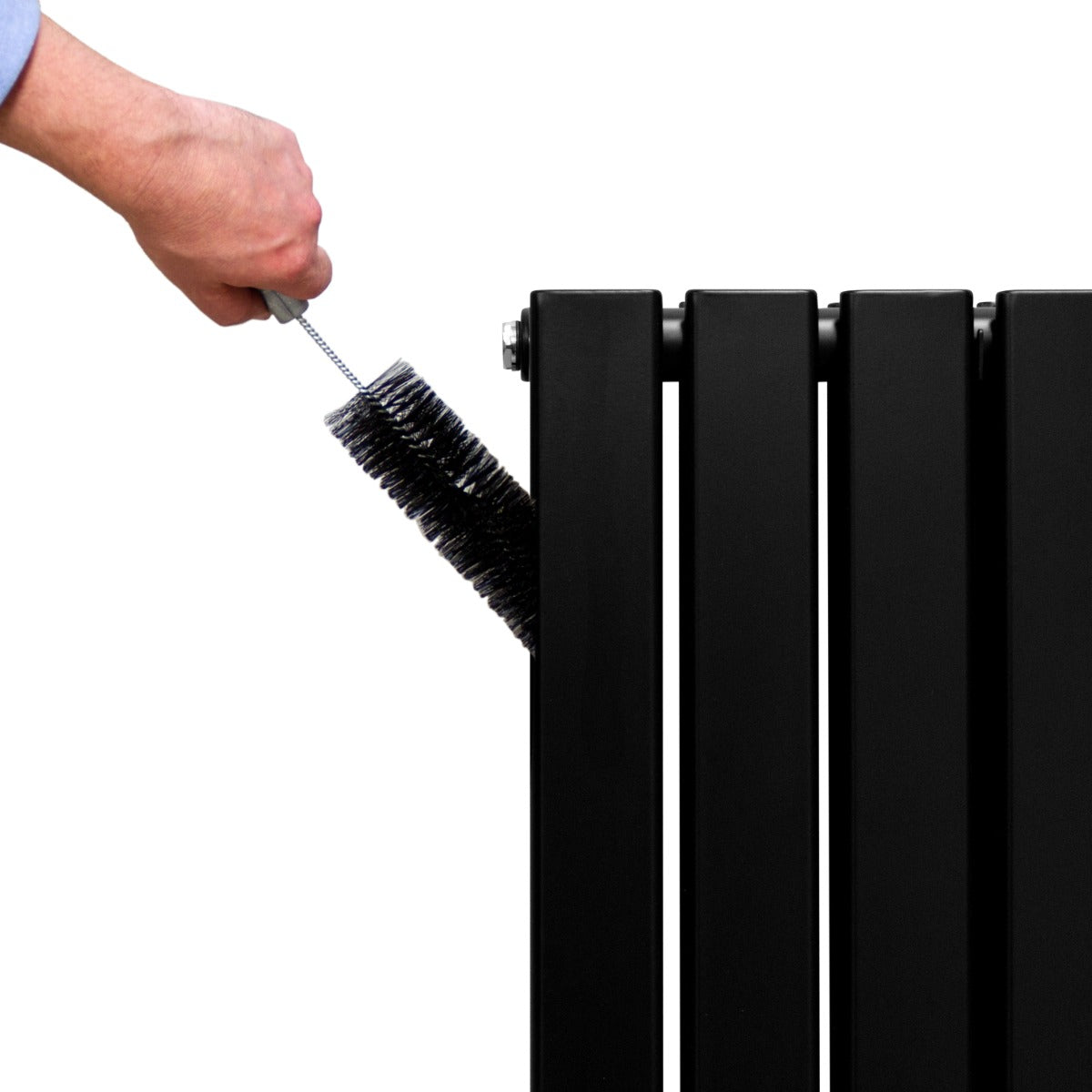 Radiatore a Elementi Piatti - Nero Opaco - 180cm x 42cm