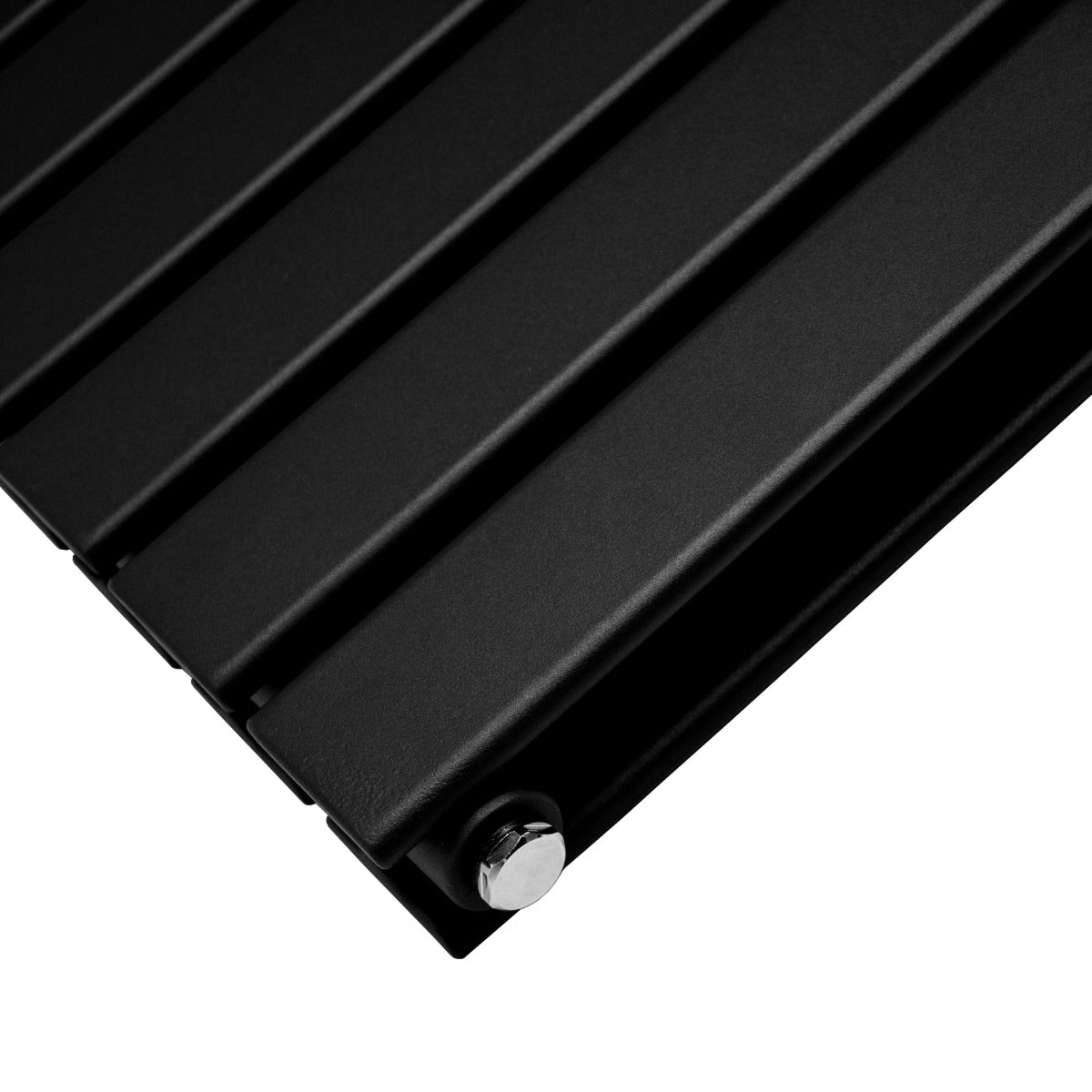 Radiatore a Elementi Piatti - Nero Opaco - 180cm x 42cm