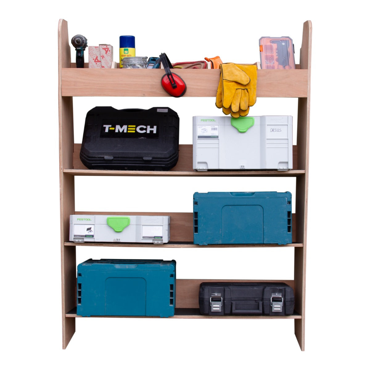 Scaffale per Ford Transit con Tappetini Gommati