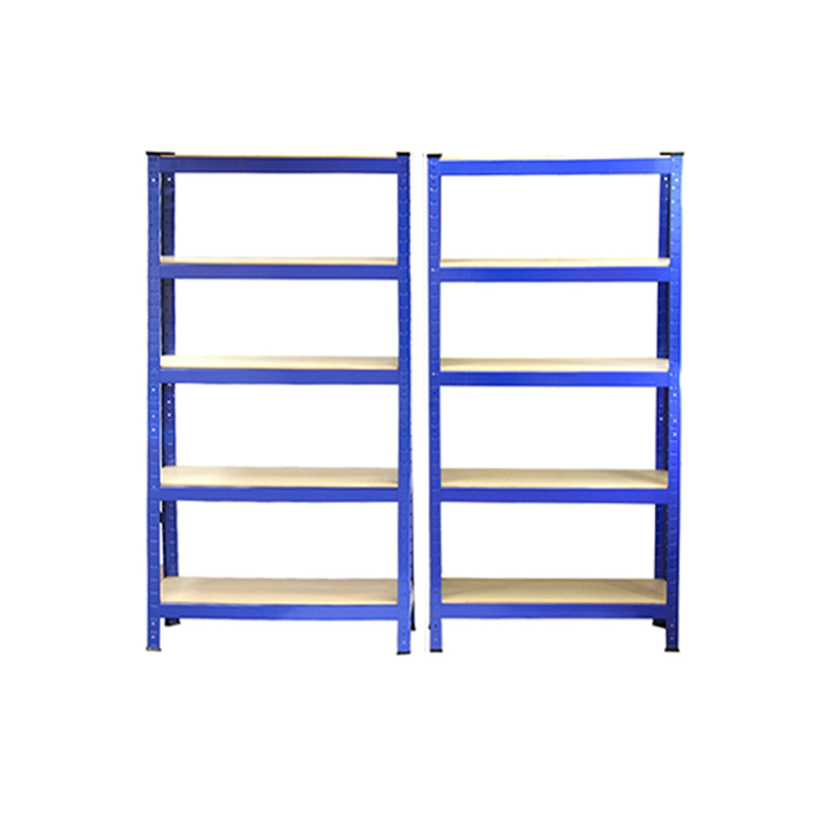2 Scaffali T-Rax In Acciaio Senza Bulloni Blu 75cm